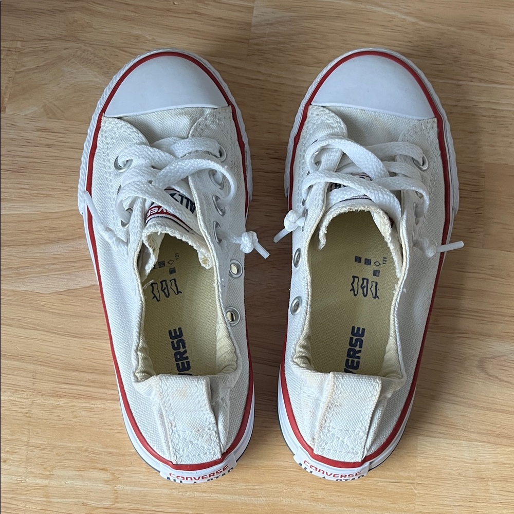 Converse Kids White Canvas Sneakers
